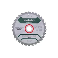 Пиляльний диск Metabo HW/CT, 216x2,4х30 мм, 30 WZ 22° (628062000)