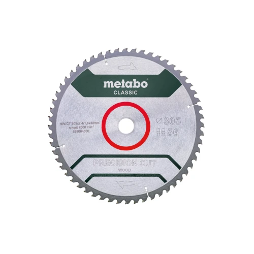 Диск пиляльний METABO "PRECISION CUT WOOD - CLASSIC", 305X30, Z56 WZ 5° NEG (628064000)