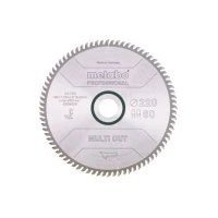 Пильный диск Metabo MULTI CUT - PROFESSIONAL HW/CT, 220x2,6х30 мм, 80 FZ/TZ 10° (628084000)