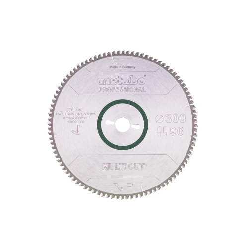 Пиляльний диск Metabo «Multi Cut — Professional» Z96 FZ/TZ -6° 300x30 мм (1 шт.) (628090000)