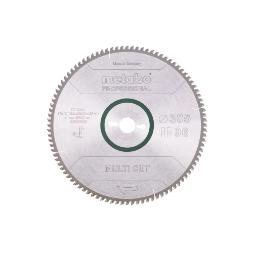 Диск пиляльний METABO "MULTI CUT - PROFESSIONAL", 305X30, Z96 FZ/TZ, 5°NEG. (628091000)