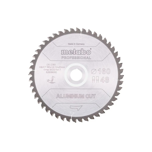 Диск пиляльний METABO «ALUMINIUM CUT - PROFESSIONAL», 160X20 Z48 FZ/TZ 5°NEG (628288000)