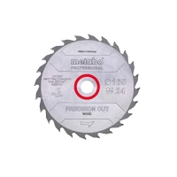 Пиляльний диск Metabo «Precision Cut Wood - Professional» Z24 WZ 20° 165x20 мм (1 шт.) (628290000)