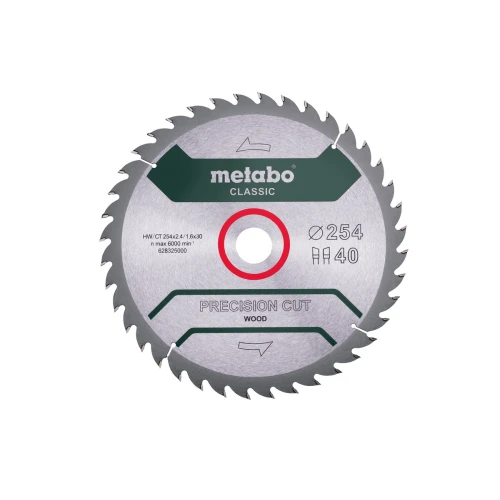 Пиляльний диск Metabo «Precision Cut Wood - Classic» Z40 WZ 20° 254x30 мм (1 шт.) (628325000)