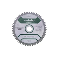 Диск пиляльний METABO «MULTI CUT - CLASSIC», 216X30 Z60 FZ/TZ 5°NEG /B (628655000)