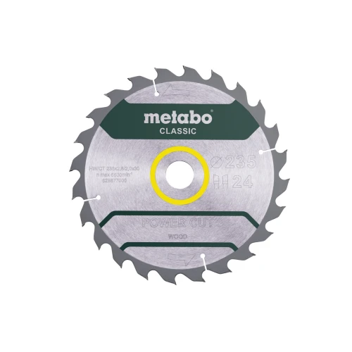 Пиляльний диск Metabo «Power Cut Wood – Classic» Z24 WZ 18° 235x30 мм (1 шт.) (628677000)