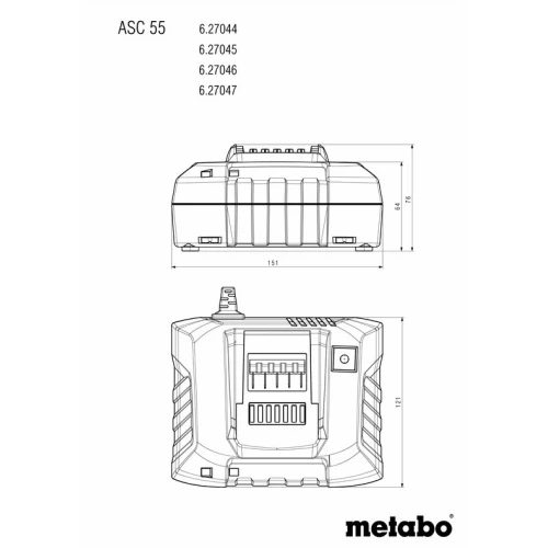 Комплект акумуляторних батарей Metabo LiHD 18 В 3х4 Аh із зарядним пристроєм у кейсі (685133000) 
