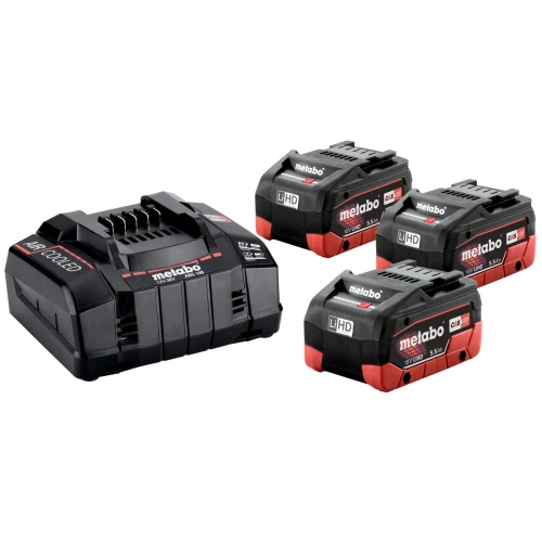 Набір акумуляторів Metabo 3xLiHD5.5 Аг + ASC 145 (685074000) 