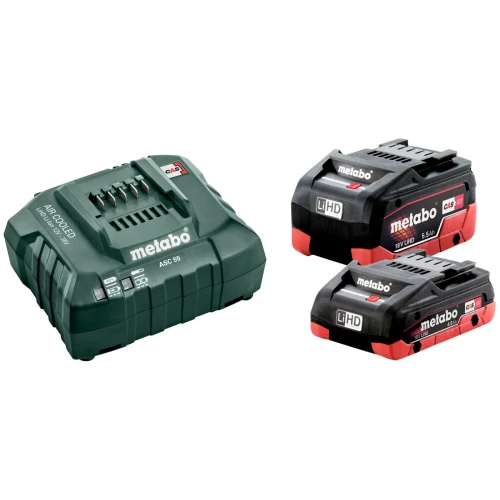 Базовий комплект Metabo LiHD 18 В (1x4.0 Аh і 1х5.5 Ah) (685160000)