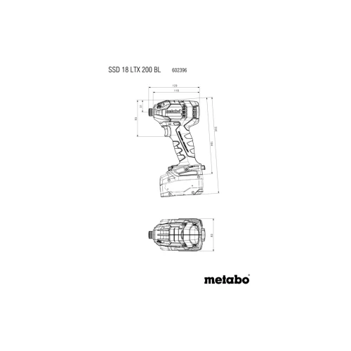 Акумуляторний інструмент у комплекті Metabo Combo Set 2.1.15 18 V BL (685184000)