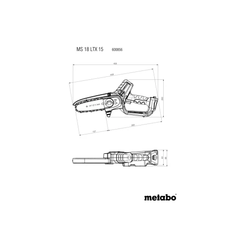 Акумуляторна ланцюгова пила Metabo MS 18 LTX 15 Set (691229000)