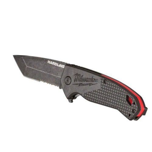 Нож складной Milwaukee HARDLINE Serrated с зазубренным лезвием 75 мм (48221998)