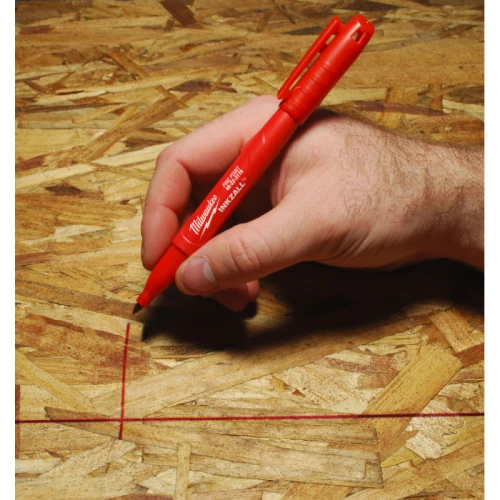 Маркер тонкий Milwaukee INKZALL FINE POINT RED (1 мм) (48223170)