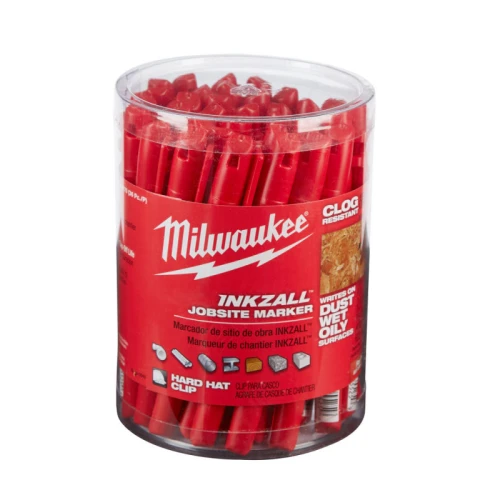 Маркер тонкий Milwaukee INKZALL FINE POINT RED (1 мм) (48223170)
