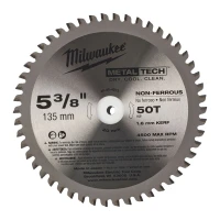 Пильный диск по металлу Milwaukee 50 T 135x20x1.6 мм (48404075)