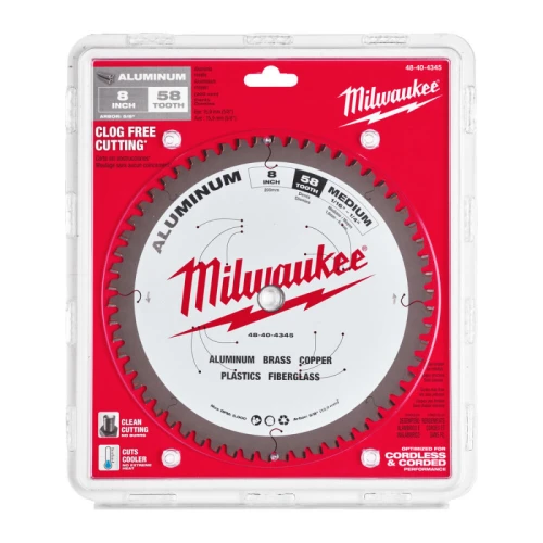 Пильний диск по алюмінію Milwaukee Alu 58 T 203x5/8"x2.4 мм (48404345)