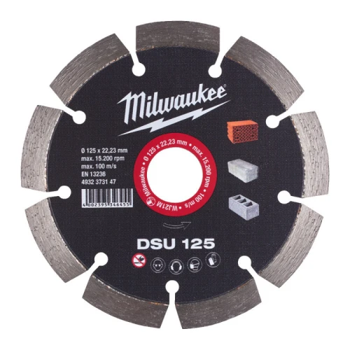 Диск алмазный сегментный Milwaukee DSU 125 125x22.23 мм (4932373147)