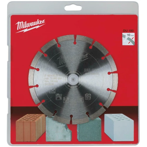 Диск алмазний сегментний Milwaukee DU 180 180x22.23 мм (4932399523)
