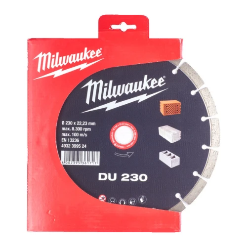 Диск алмазний сегментний Milwaukee DU 230 230x22.23 мм (4932399524)