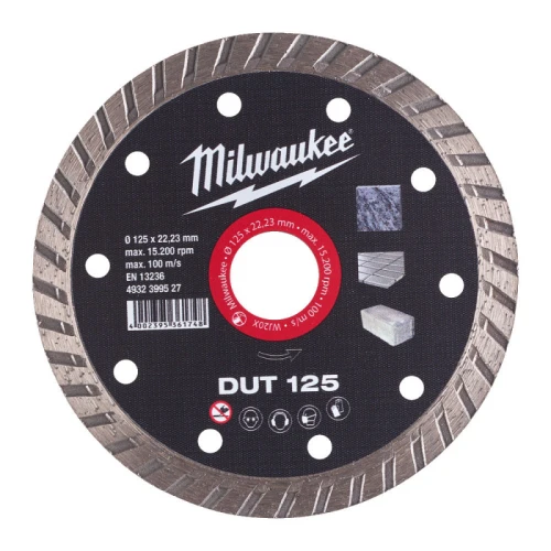 Диск алмазний по плитці Milwaukee DUT 125 125x22.23 мм (4932399527)