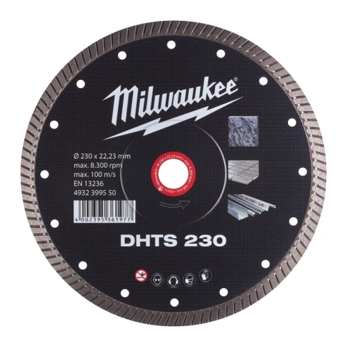Диск алмазний по керамограніту Milwaukee DHTS 230 230x22.23 мм (4932399550)