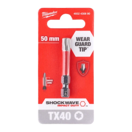 Бита Milwaukee SHOCKWAVE TX40 x 50 мм (1 шт.) (4932430890)