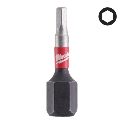 Бита Milwaukee SHOCKWAVE Hex 2.5 x 25 мм (2 шт.) (4932430893)