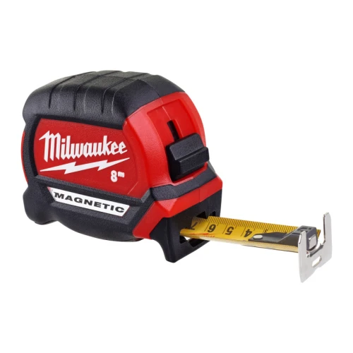 Рулетка вимірювальна магнітна Milwaukee MAGNETIC GEN III 8 м x 27 мм (4932464600)