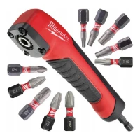Набір біт з кутовою насадкою Milwaukee SHOCKWAVE PH/PZ/TX x 25 мм (10 шт.) (4932471274)