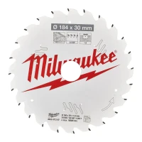 Пильний диск по дереву Milwaukee PFTE Thin Kerf 24 HW 184x30x1.6 мм (4932471297)