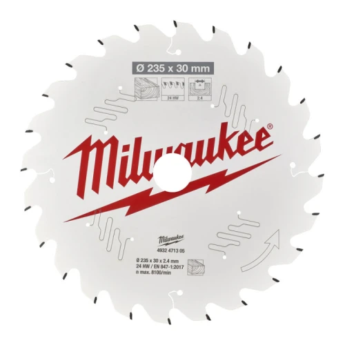 Пильний диск по дереву Milwaukee PFTE 24 HW 235x30x2.4 мм (4932471305)