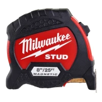 Рулетка магнитная Milwaukee STUD GEN II 8 м / 25 фут x 33 мм (4932471629)