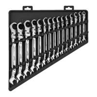 Набір метричних ключів з тріскачкою і шарніром Milwaukee MAXBITE (15 шт.) (4932478558)