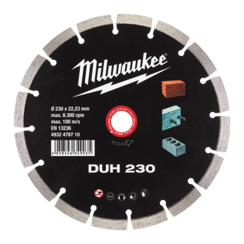 Диск алмазний сегментний Milwaukee PROMO DUH 230 230x22.23 мм (4932478710)