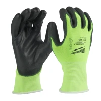 Перчатки рабочие сигнальные с сопротивлением порезам Milwaukee Hi-Vis 1/A 11/XXL (4932479920)