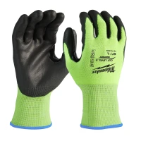 Перчатки рабочие сигнальные с сопротивлением порезам Milwaukee Hi-Vis 2/B 10/XL (4932479924)