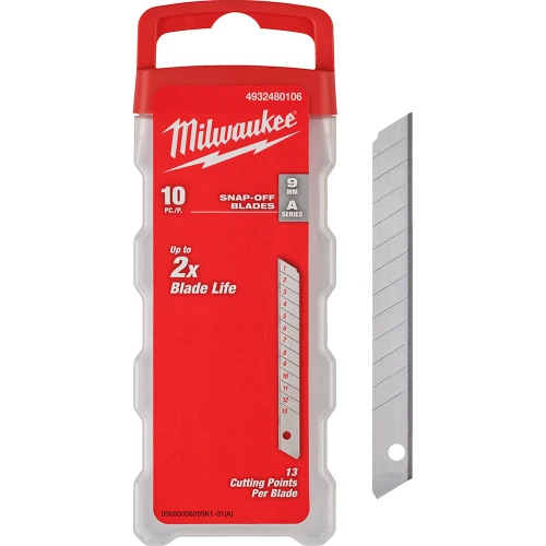Лезвие сменное сегментированное Milwaukee 9 мм (10 шт.) (4932480106)