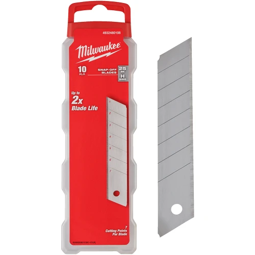 Лезвие сменное сегментированное Milwaukee 25 мм (10 шт.) (4932480108)
