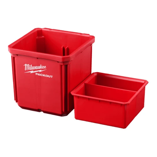 Контейнер для зберігання дрібних деталей Milwaukee PACKOUT 102x102x102 мм (2 шт.) (4932480698)