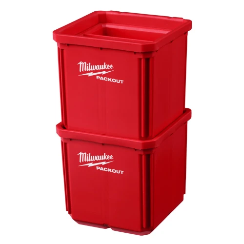 Контейнер для зберігання дрібних деталей Milwaukee PACKOUT 102x102x102 мм (2 шт.) (4932480698)