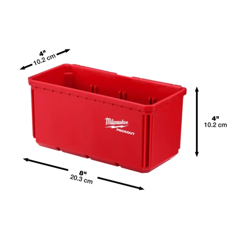 Контейнер для зберігання дрібних деталей Milwaukee PACKOUT 102x102x203 мм (2 шт.) (4932480699)