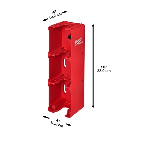 Полка для хранения 4-х аккумуляторов в стеллажной системе Milwaukee PACKOUT M18 102x102x330 мм (4932480709)