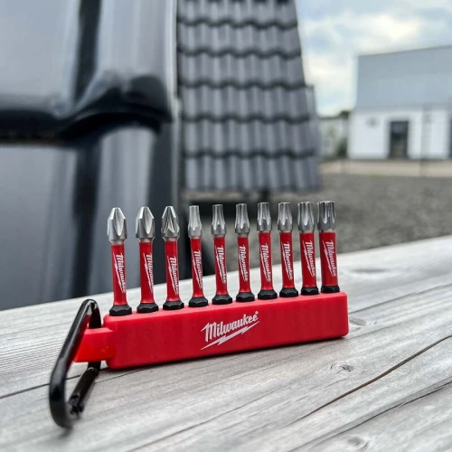 Набір біт на тримачі з карабіном Milwaukee SHOCKWAVE PH/PZ/TX x 50 мм (10 шт.) (4932480941)