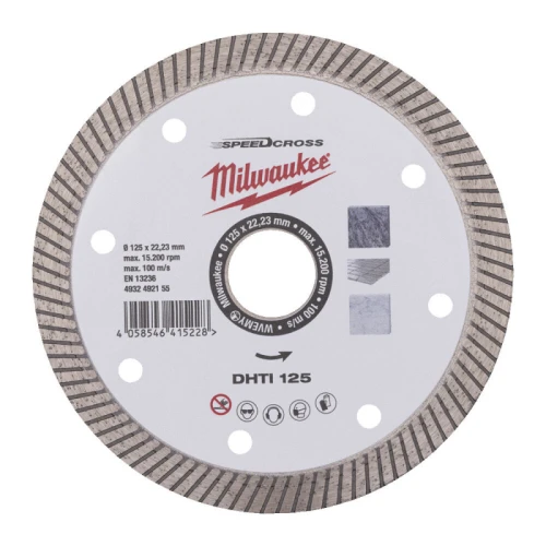 Диск алмазний по плитці Milwaukee Speedcross DHTi 125 125x22.23 мм (4932492155)