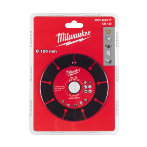 Диск абразивний сегментний Milwaukee CB125 125x22.23x1.6 мм (4932492377)