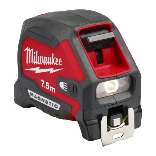 Рулетка магнітна з підсвічуванням Milwaukee MAGNETIC 7.5 м x 30 мм (4932492469)