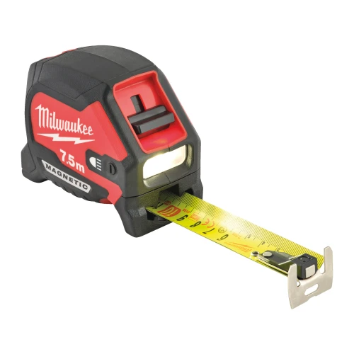 Рулетка магнітна з підсвічуванням Milwaukee MAGNETIC 7.5 м x 30 мм (4932492469)