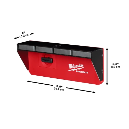 Тримач-пластина магнітний для стелажної системи Milwaukee PACKOUT 89x241x102 мм (4932493378)