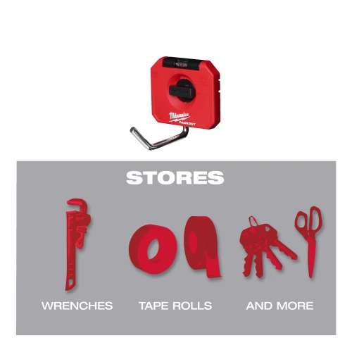 Крючок подвесной одинарный Milwaukee PACKOUT SMALL SINGLE STRAIGHT HOOK 102x89x102 мм (4932493383)