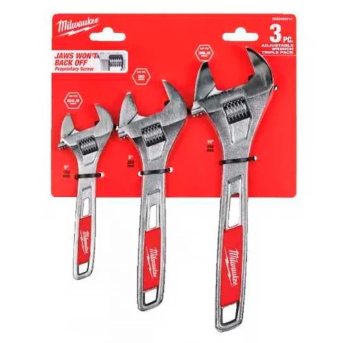 Набор ключей разводных Milwaukee 150/200/250 мм (3 шт.) (4932493414)